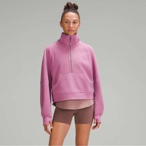 Lululemon Scuba Oversized Half-Zip Hoodie in Velvet Dust